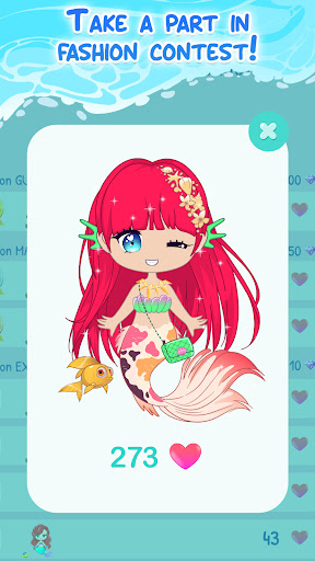 Princess Mermaid Dress Up Game ekran görüntüsü
