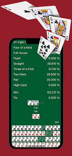 Poker hesabı uygulaması ekran görüntüsü