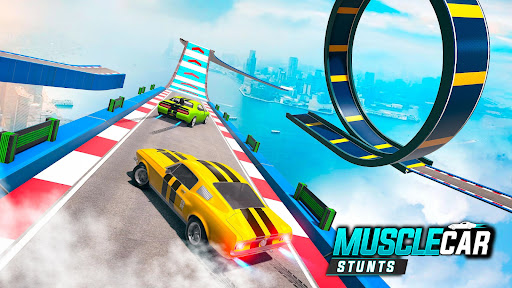 Muscle Car Stunts - Ramp Car ekran görüntüsü