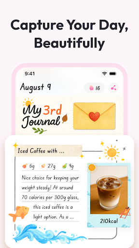 Shelog: AI Food Scanner, Diary ekran görüntüsü