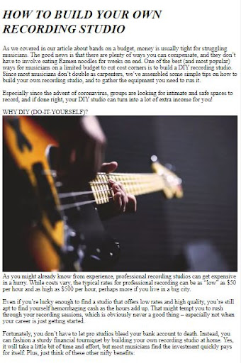 How to Make a Recording Studio ekran görüntüsü