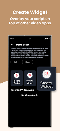 Teleprompter with Video Audio ekran görüntüsü