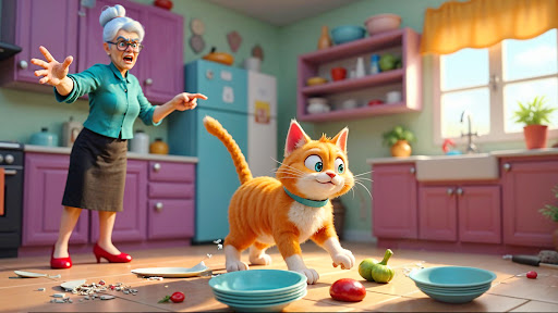 Prank Cat vs Angry Granny ekran görüntüsü