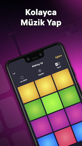 Drum Pad Machine - bateri ekran görüntüsü