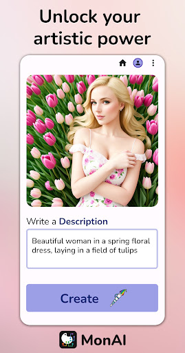 monAI - AI Art Generator ekran görüntüsü