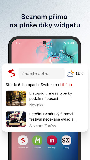 Seznam.cz ekran görüntüsü