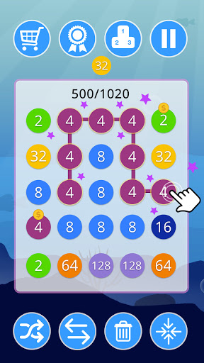 2-4-8 : link identical numbers ekran görüntüsü