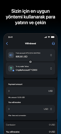 LiteFinance Mobil İşlemler ekran görüntüsü