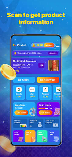 TreasureScan:Product Info&Coin ekran görüntüsü