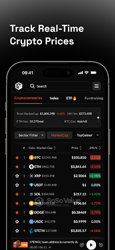 SoSoValue: Crypto Tracker ekran görüntüsü