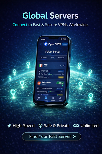 Zynx VPN: Fast & Secure VPN ekran görüntüsü