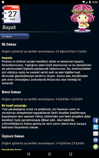 Burç HD - Horoscope ekran görüntüsü