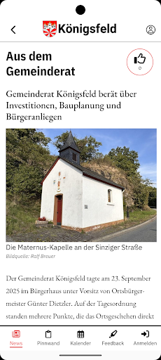 Gemeinde Königsfeld ekran görüntüsü