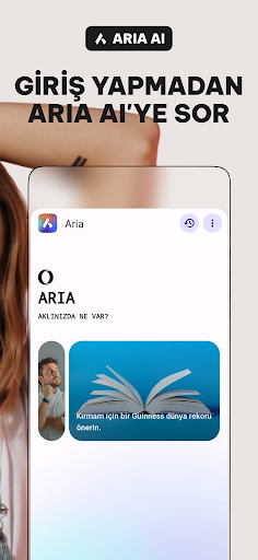 VPN ile Opera Özel Tarayıcı ekran görüntüsü