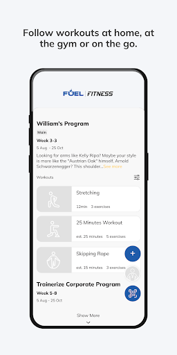 Fuel Fitness Clubs ekran görüntüsü