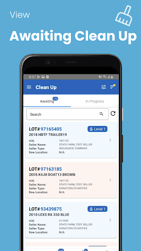 Copart Service Provider ekran görüntüsü