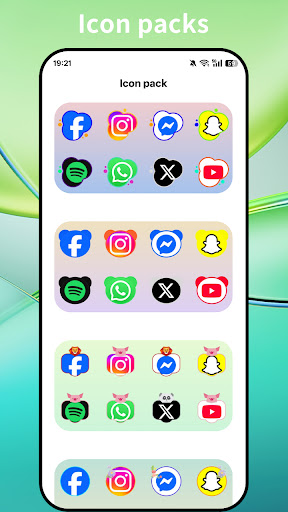 Super P Launcher, Theme ekran görüntüsü