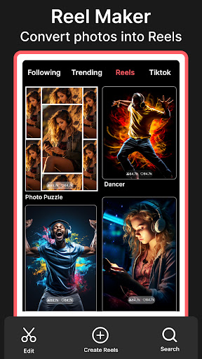AI Video Editor & Media Player ekran görüntüsü