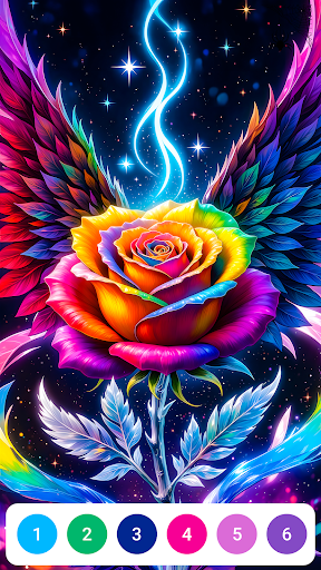 Dark Rose Color by Number ekran görüntüsü