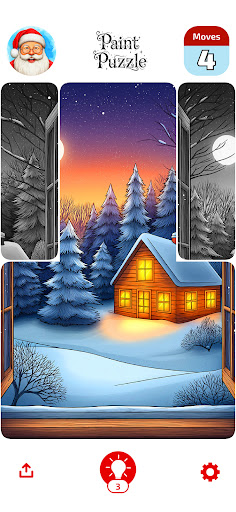 Christmas Paint Puzzle ekran görüntüsü