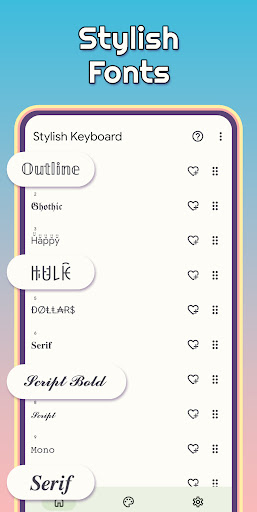 Stylish Keyboard-Fonts & Emoji ekran görüntüsü