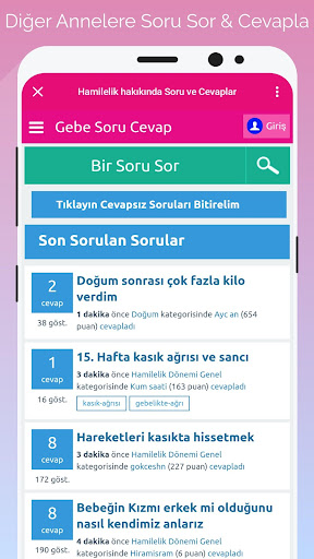Gün Gün Gebelik Takibi ekran görüntüsü