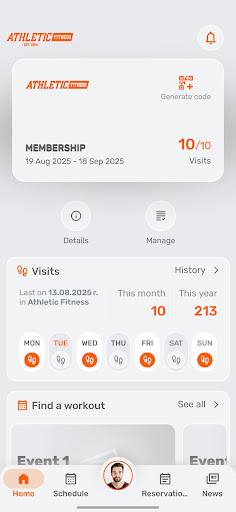 Athletic Fitness ekran görüntüsü