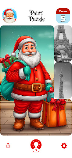Christmas Paint Puzzle ekran görüntüsü