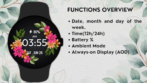 SpringTime WatchFace ekran görüntüsü