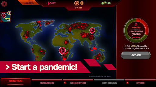 Patient Zero: virüs oyunu ekran görüntüsü