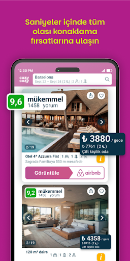 Cozycozy: Konaklama Yerleri ekran görüntüsü