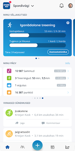 Spordivägi ekran görüntüsü