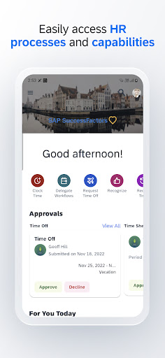 SAP SuccessFactors Mobile ekran görüntüsü