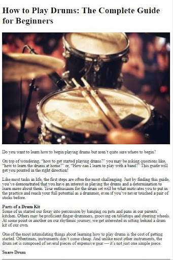How to Play Drum Basics ekran görüntüsü