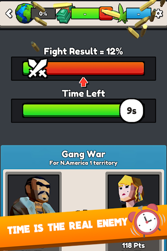 Weed War Clicker - Clicker oyu ekran görüntüsü