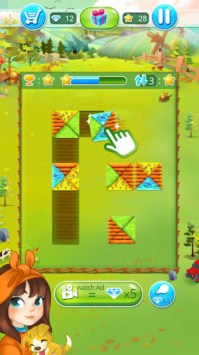 Happy Farm: field's puzzle ekran görüntüsü