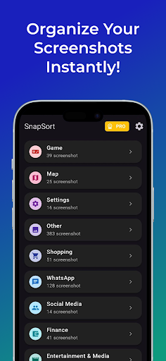 SnapSort: Screenshot Organizer ekran görüntüsü