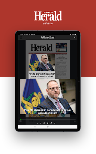 Lethbridge Herald e-Edition ekran görüntüsü