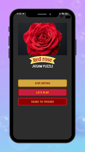 Red Rose Jigsaw Puzzle Game ekran görüntüsü