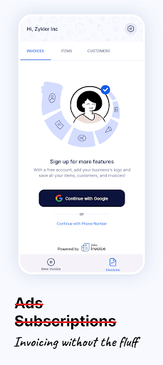 Invoice Generator - Zoho ekran görüntüsü