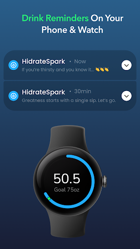 HidrateSpark Su Takip Cihazı ekran görüntüsü