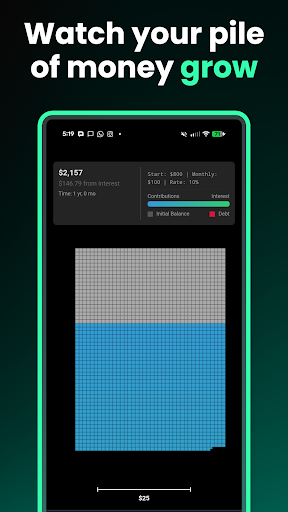 Savings Visualizer ekran görüntüsü