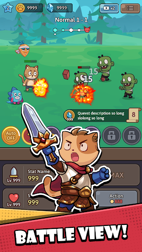 Idle Cat Battle ekran görüntüsü