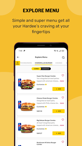 Hardee's Saudi Arabia - Online ekran görüntüsü