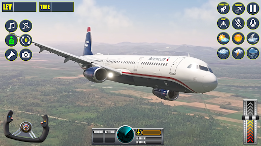 Real Airplane Flying Sim 3D ekran görüntüsü