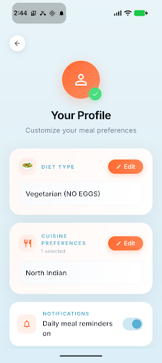 Plato - Daily Meal Planner ekran görüntüsü