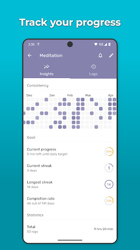 Timelog - Goal & Time Tracker ekran görüntüsü