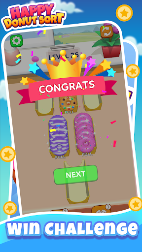 Happy Donut Sort ekran görüntüsü