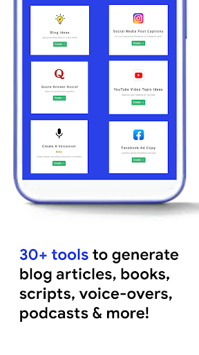 Writecream - AI Content Writer ekran görüntüsü