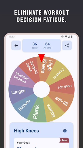 Workout Randomizer - ExerSpin ekran görüntüsü